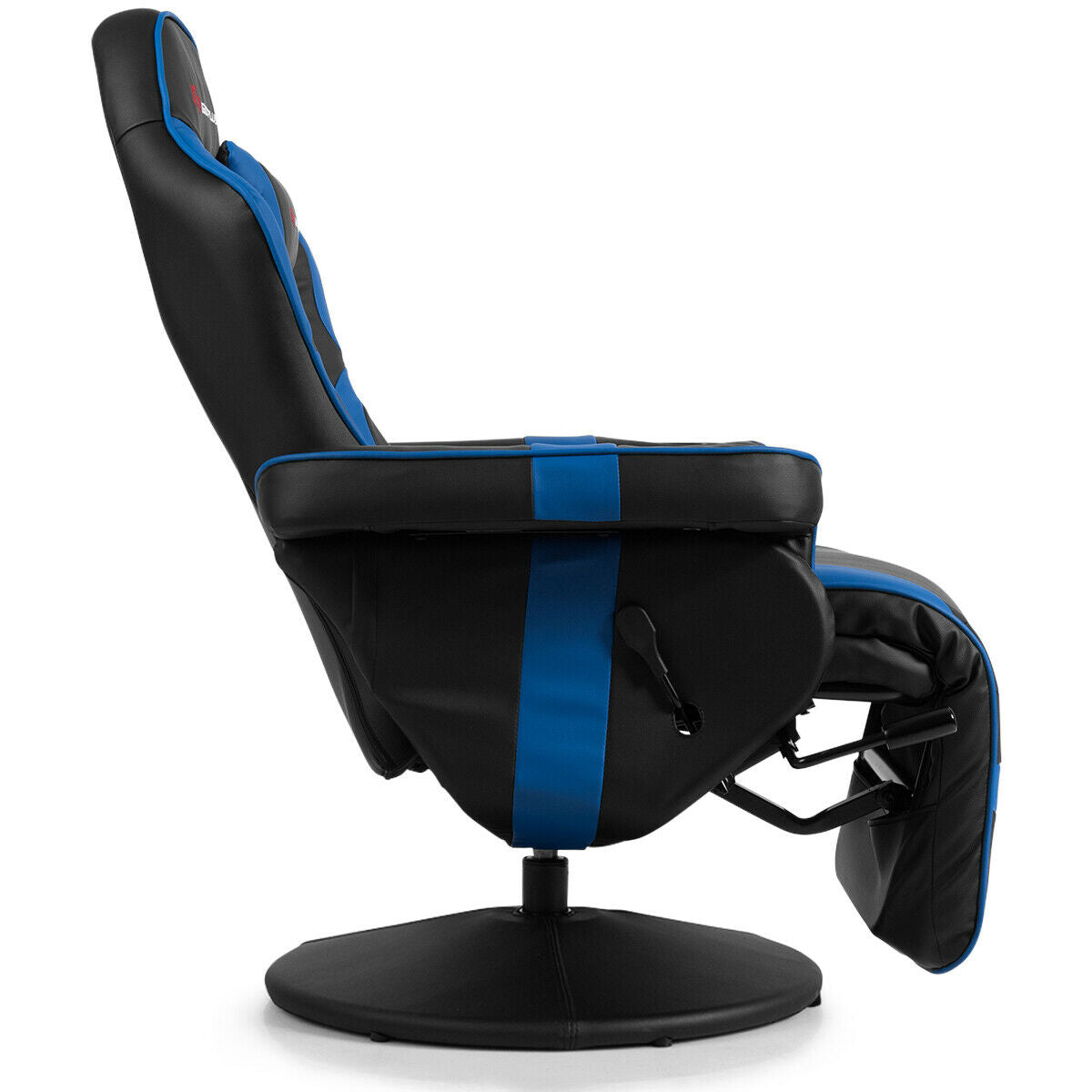 Ergonomic High Back Massage Gaming Chair with Pillow-Blue, Fully Assembled