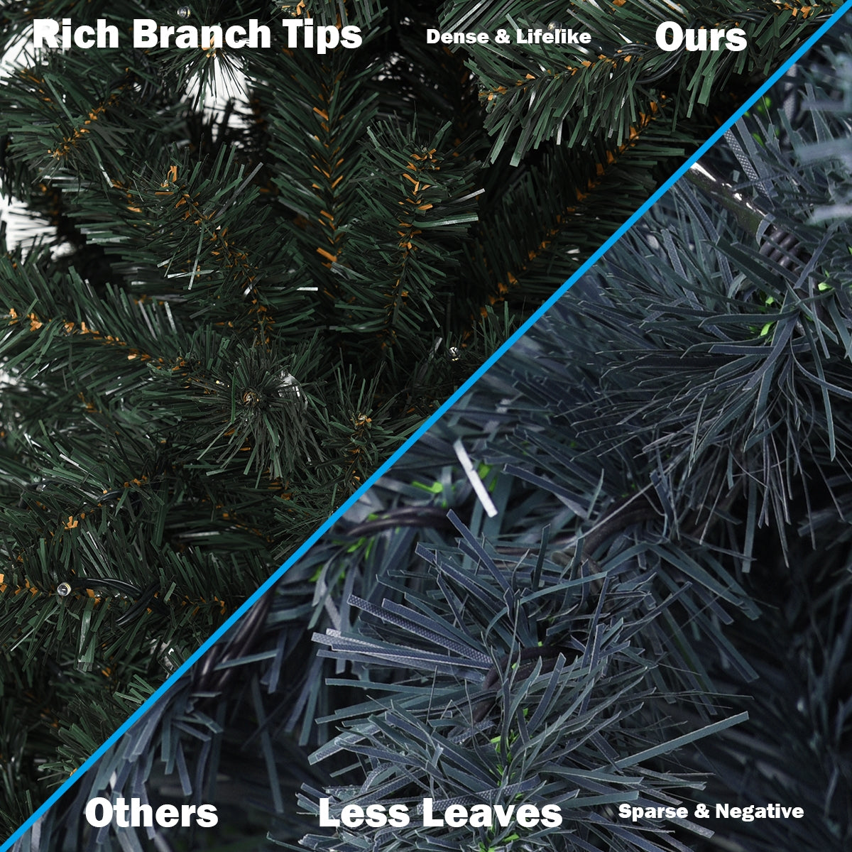 4.5 Feet PVC Pre-lit Artificial Hinged Christmas Tree, Assembled, Final Sale