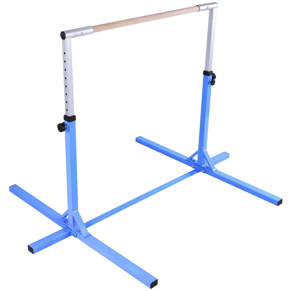 Adjustable Gymnastics Bar Horizontal Bar for Kids-Blue (1 Box, Assembly Required)