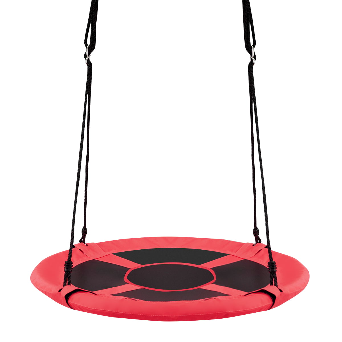 2-in-1 40 Inch Kids Hanging Chair Detachable Swing Tent Set-Orange test