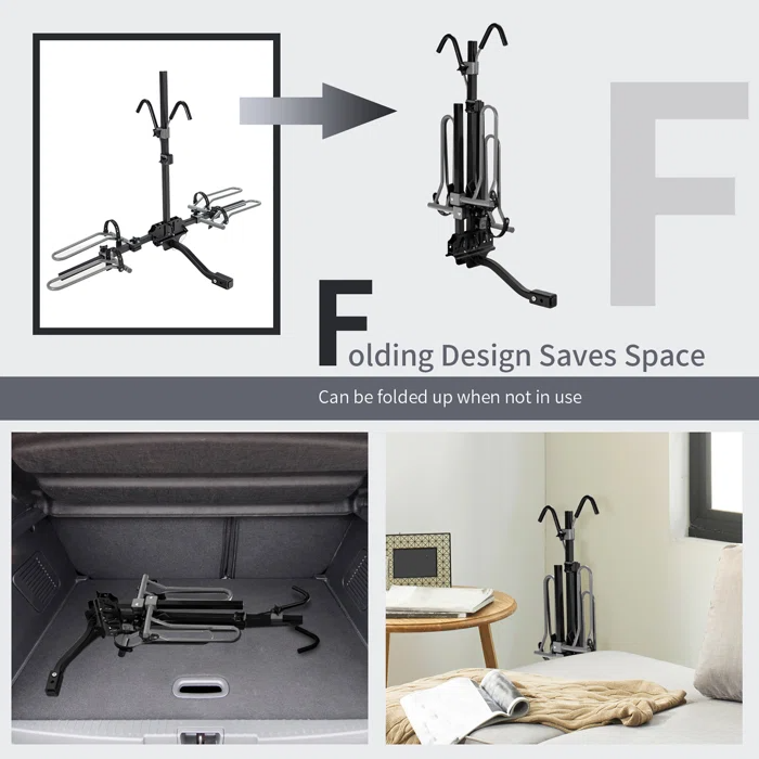 SPECIAL, 2-bike Hitch Mount Bike Rack Platform Style Hitch Rack For 1-1/4'''' Or 2'