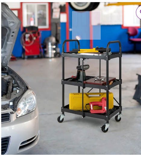 38'' H x 24'' W Utility Cart with Wheels