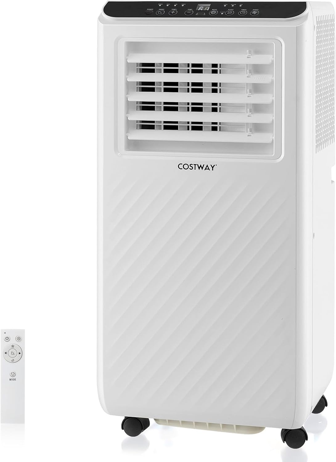 8000 BTU Portable Air Conditioner 3 in 1 Floor AC Unit with Fan and Dehumidifier-White (1 Box)