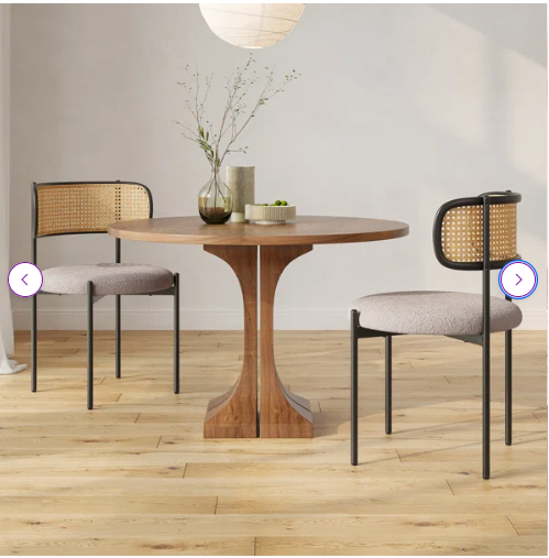 Set of 2 - Amett 17.3'' H Fabric Upholstered Side Chair