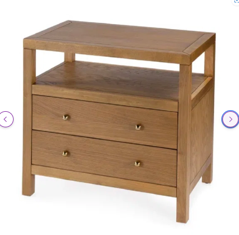 Special - Celine 2 Drawer Nightstand (Fully Assembled)