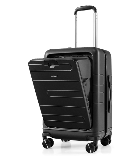 20 Inch Carry-on Luggage PC Hardside Suitcase TSA Lock with Front Pocket and USB Port
