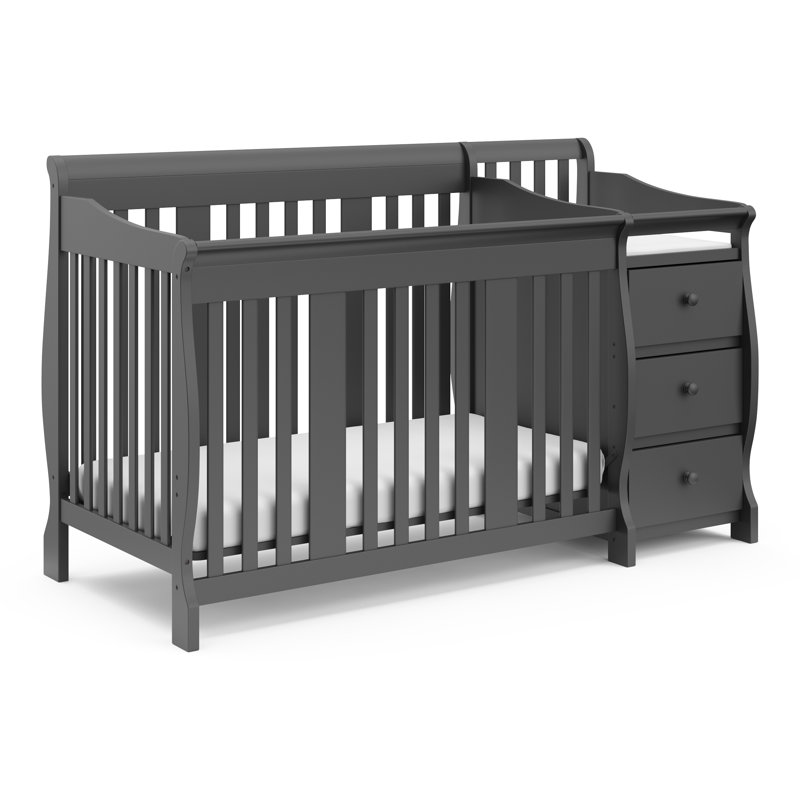 Storkcraft, Portofino 5 in 1 Crib, Grey