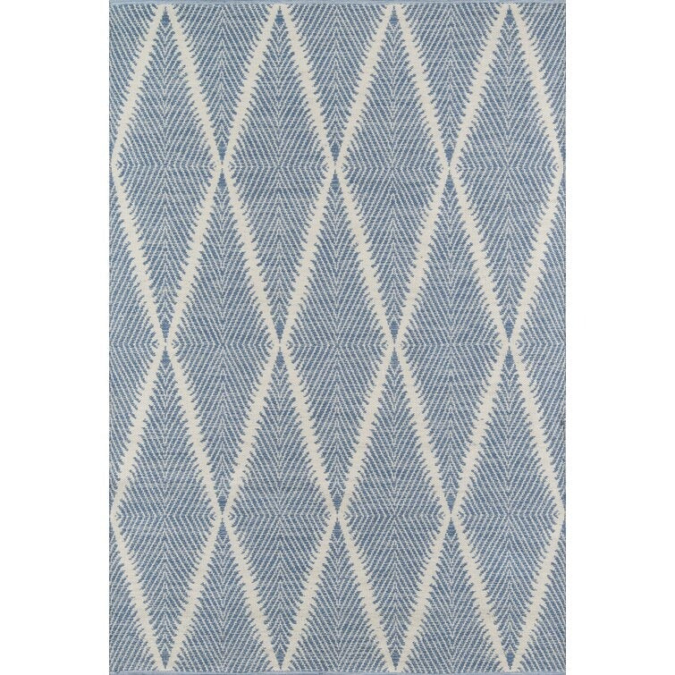 River Geometric Handmade Flatweave Area Rug - 7'6 X 9'6