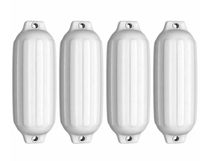 4 Ribbed Marine 8.5"X 27"Boat Fender Vinyl Bumper Dock Shield or small buoy