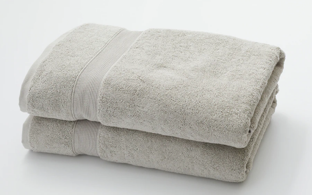 HomeSuite Luxury Combed 100% Cotton Luxury Collection Bath Sheets (2-Pack) - Grey