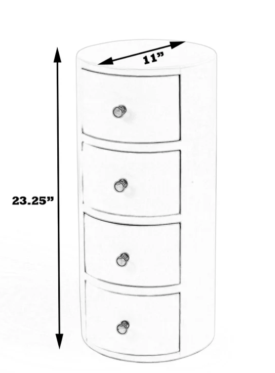 atlantica wood nightstand