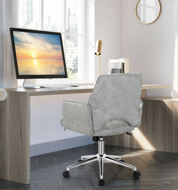 Adjustable Hollow Mid Back Leisure Office Chair with Armrest