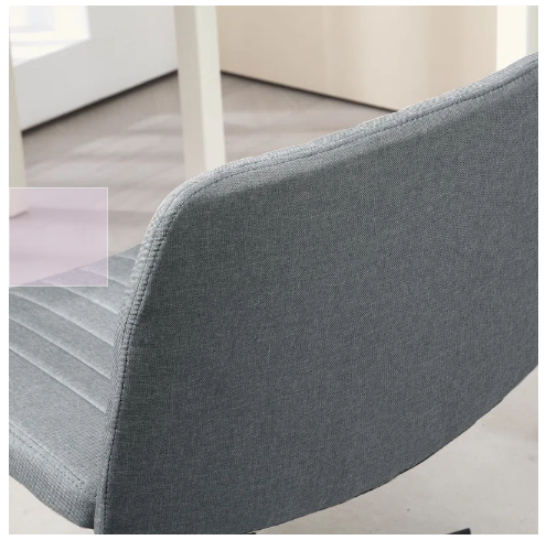 Criss Cross Armless Wide Armless Office Chair - Grey