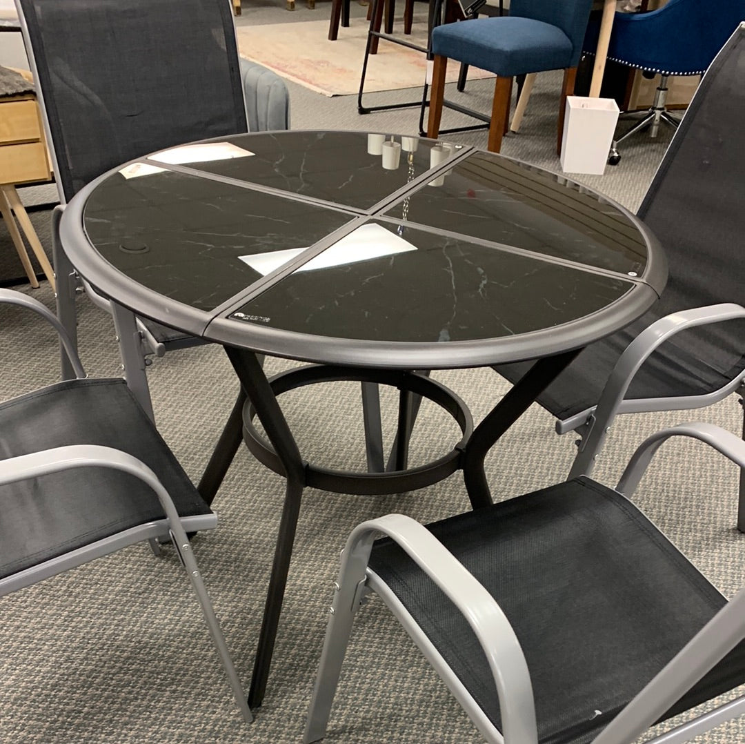 5 Piece outdoor Dining Set, Fully Assembled