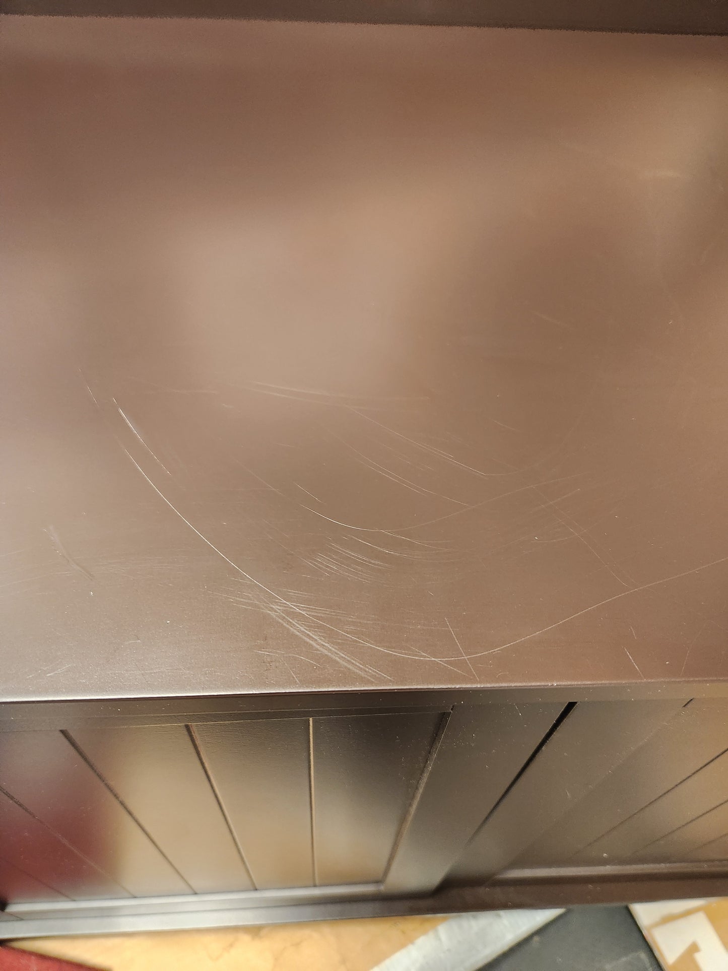 Cat Litter Box Enclosure with Double Doors for Large Cat and Kitty-Brown - Scratch and dent