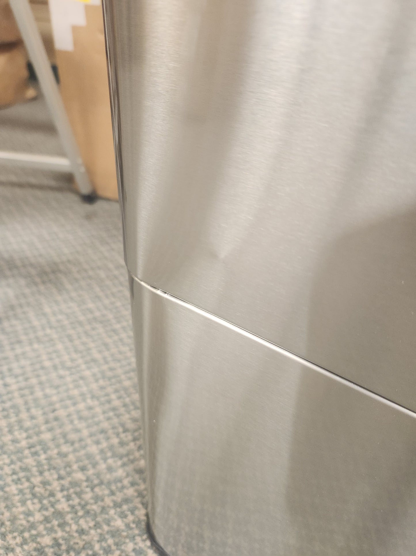 19 Gal Stainless Steel Trash Can with Kitchen Waste Bin and 2 Bottom Recycling Bins(Scratch and Dent)