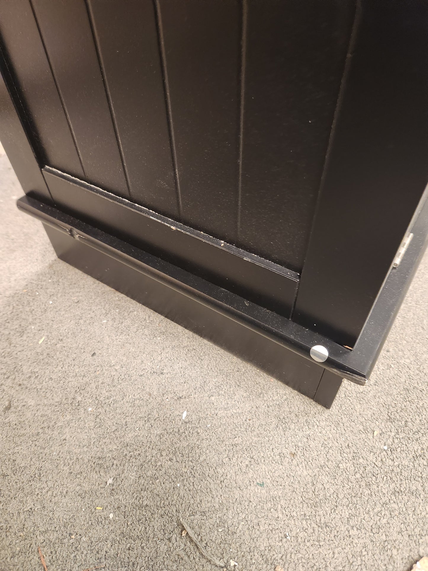 Kitchen Island Cabinet with Shelf-Black, assembled, scratch & dent special