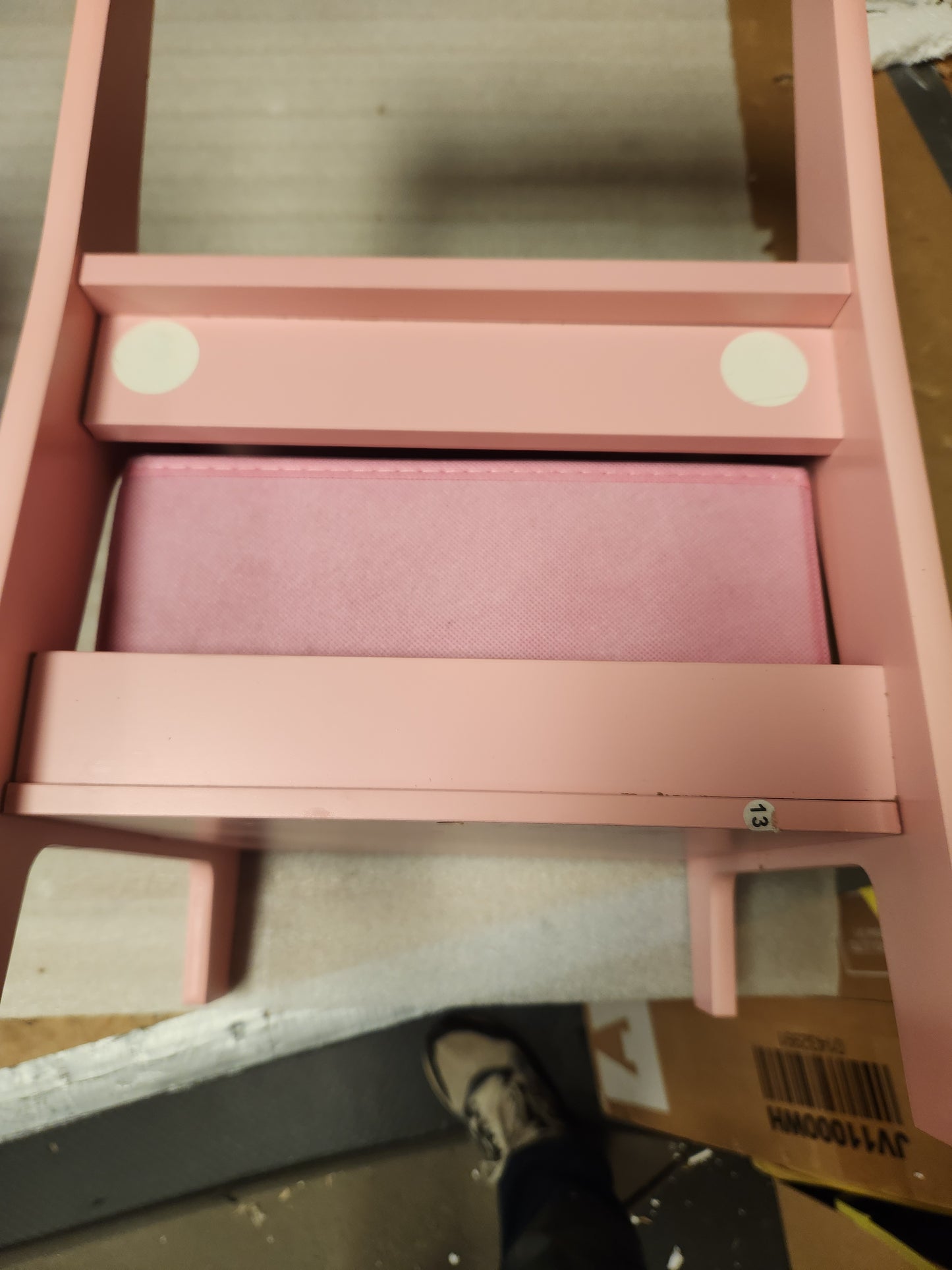 Kids Table Chairs Set With Blackboard Drawing-Pink - Fully Assembled - (Scratch and Dent)