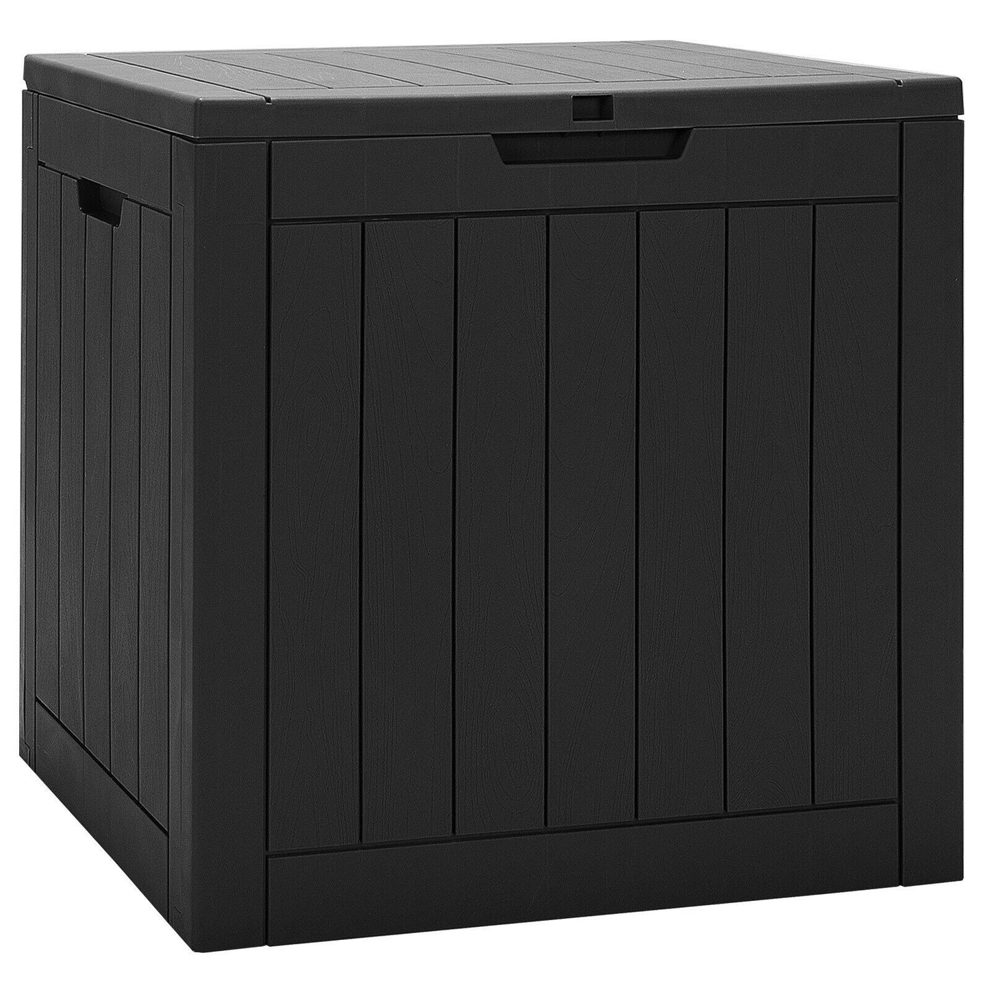 30 Gallon Deck Box Storage Seating Container, assembled, Black