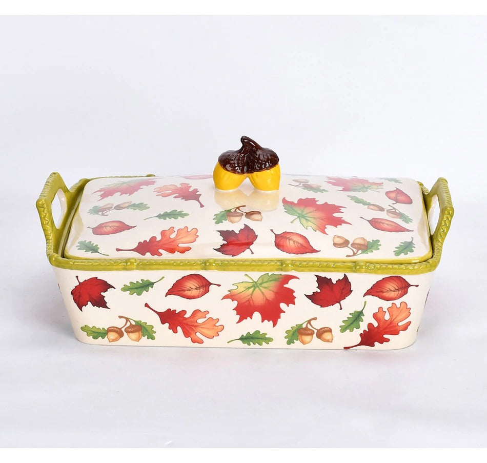 Temp-tations Classic Sculptural 11" x 7" Baker with Dome Lid