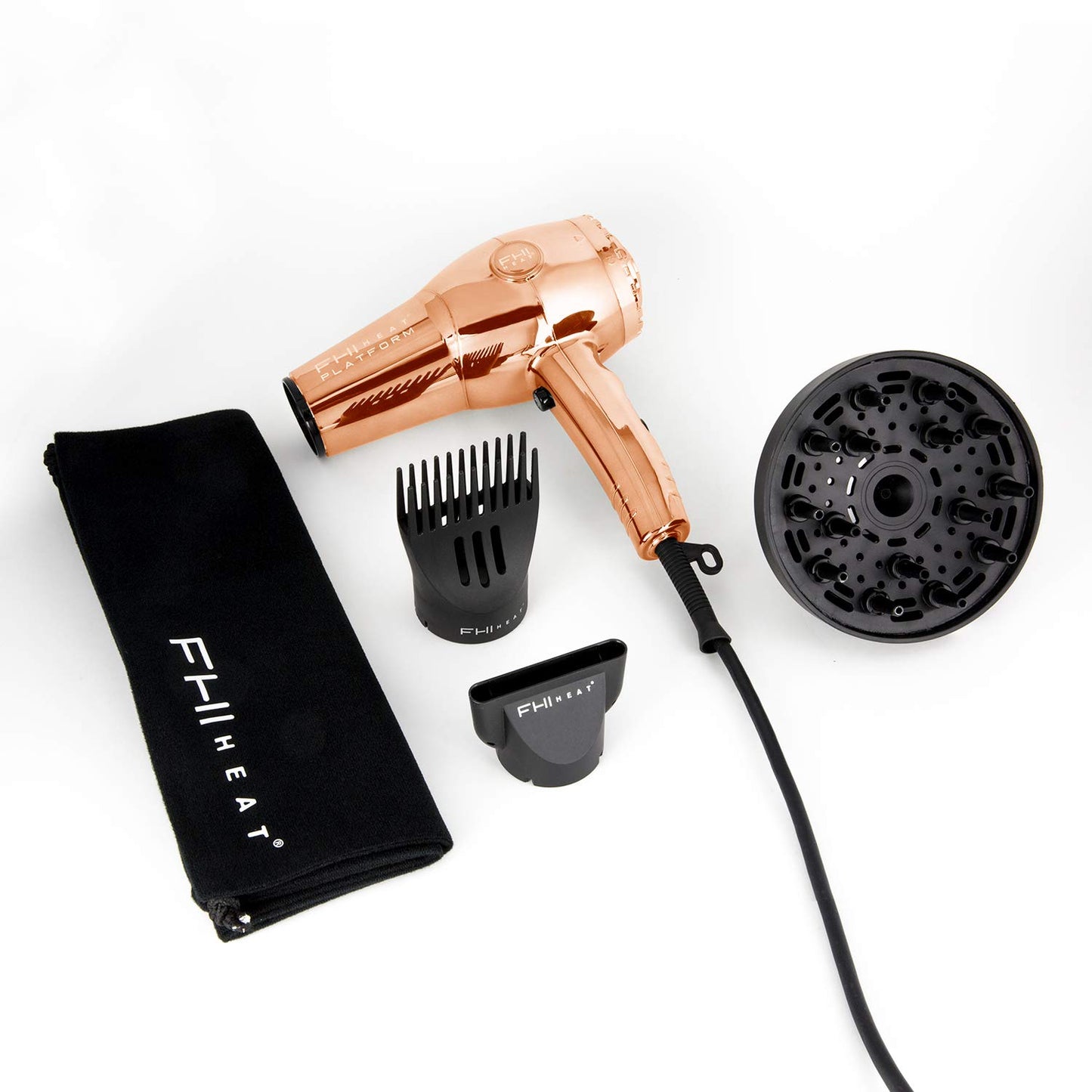 FHI HEAT Platform Nano Lite Pro 1900 Turbo Quick Dry Hair Dryer - ROSE GOLD
