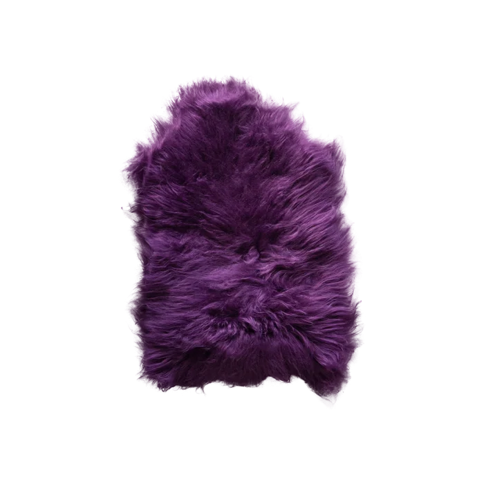 pixie icelandic Purple Sheepskin dyed rug