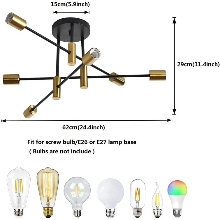 Coblitz 6 - Light Dimmable Sputnik Sphere Chandelier