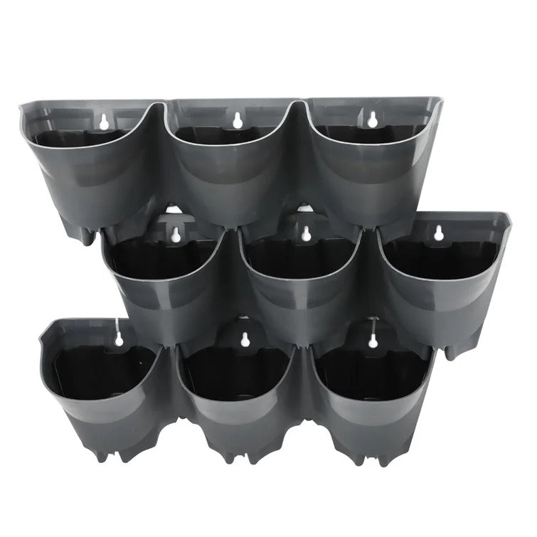 Crowle Self Watering Plastic Wall Planter (Set of 3)