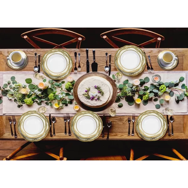 *SALE*Lorren Home Trends Isabella 57 Piece Dinnerware, Collectors Edition