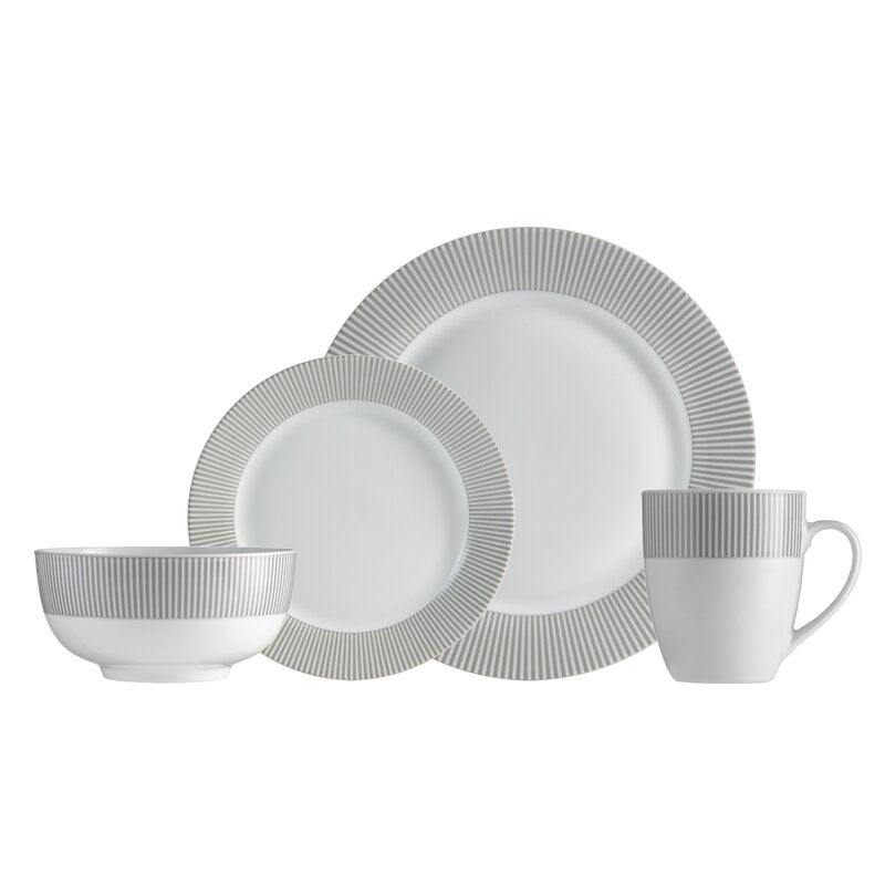 Lucas 16 Piece Dinnerware Set, Service for 4