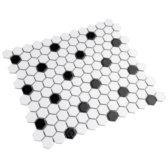 metro hex 1``sheet tile, case lot, 8.6 s/f