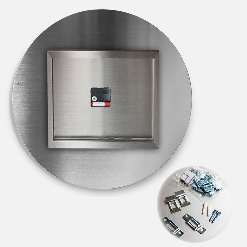 East Urban Home Black And White Optical Illusion Modern Wall Clock