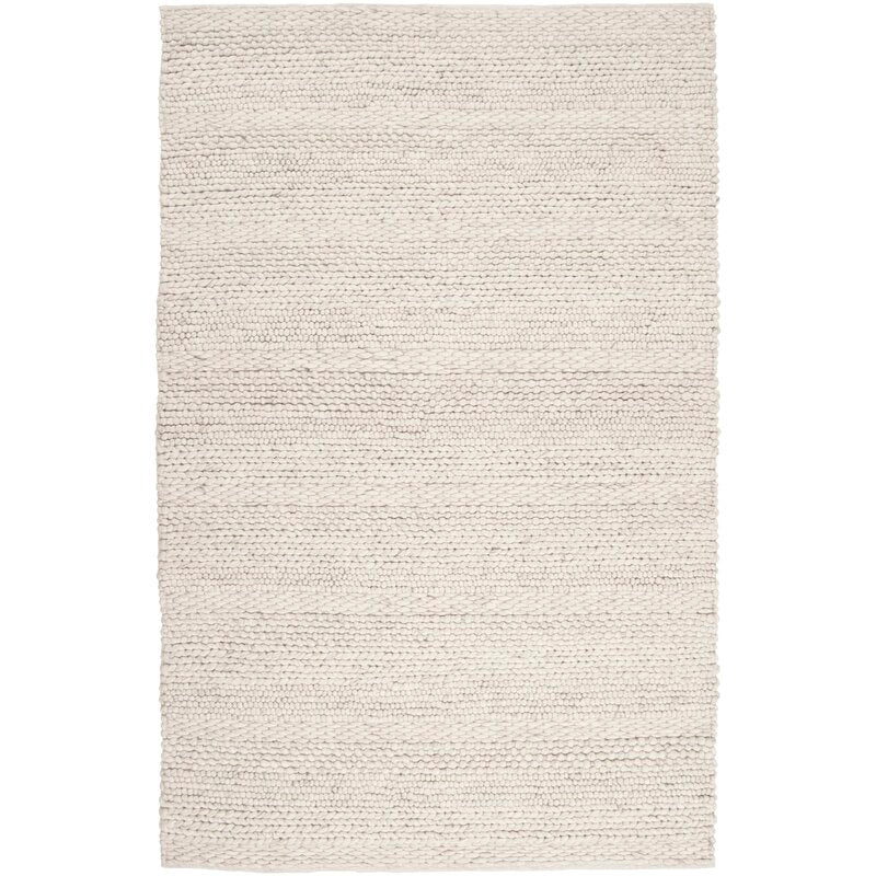 Othello Handmade Flatweave Wool Ivory Area Rug - 2 X 3