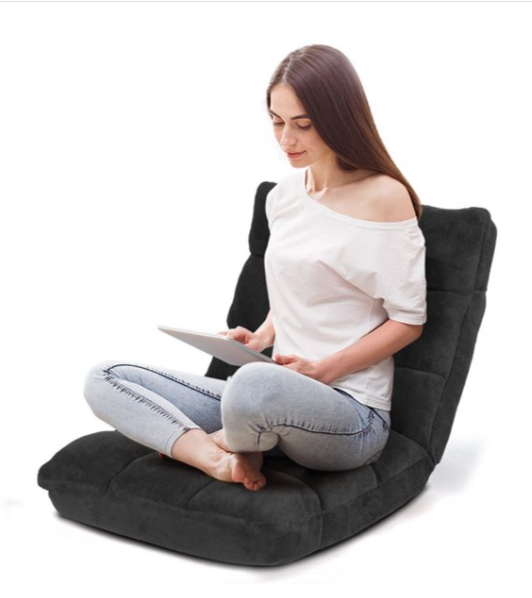 Copy of Modern Black Velvet 14-Position Floor Chair