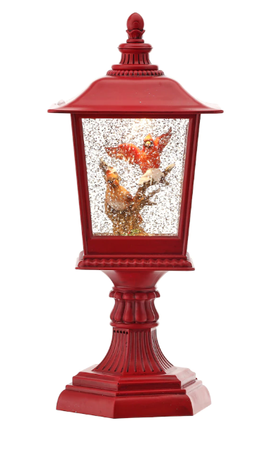 Holiday Memories Cardinal Water Globe