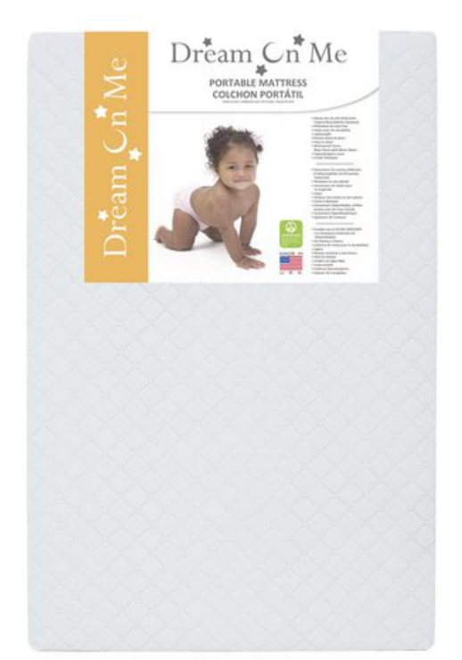 Dream On Me Holly Fiber 37 X" 23 X 3” Portable/Mini Crib Mattress