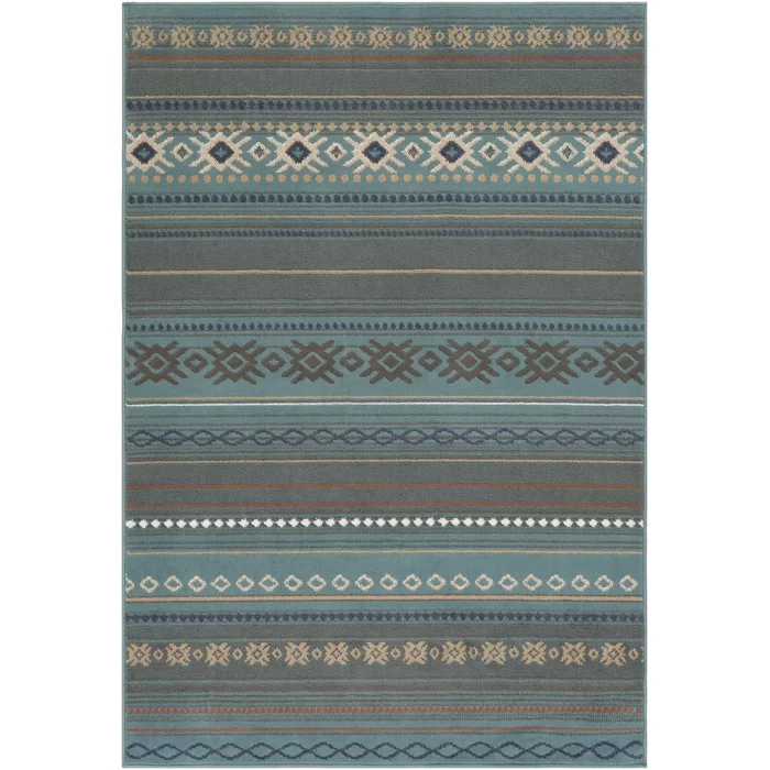 Staudt Power loom Blue/Grey Rug, 10`2`` x 7`10