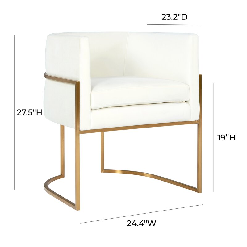 TOV Vera arm chair, Cream- big savings-