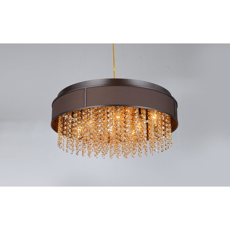 Wanamaker 12 - Light Unique / Statement Drum Chandelier *SALE*