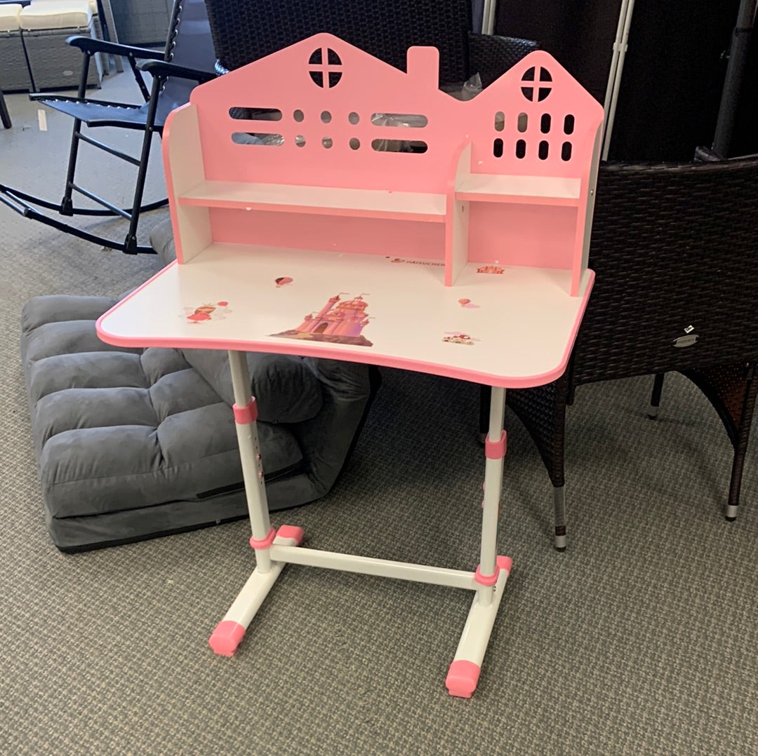 Adjustable height, Kids desk with bookshelf, scratch & dent