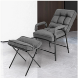 Modern Accent Chair with Ottoman