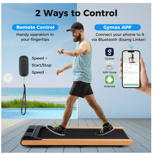 SPECIAL - 3-in-1 Walking Pad with Remote and Smart APP Control for Home Office (Max 220lbs) (Ours is light Grey in Front)