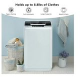 Portable Full-Automatic Laundry Washing Machine 8.8lbs Spin Washer & Air Dryer