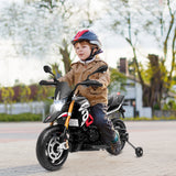 Aprilia Licensed 12V Kids Ride-On Motorcycle-Black, FULLY ASSEMBLED