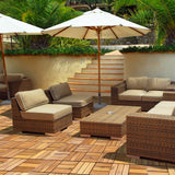 SPECIAL, 27 Pieces Acacia Wood Interlocking Patio Deck Tile