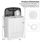 * Special* - 8 Lbs Compact Mini Twin Tub Washing Machine for Home and Apartment