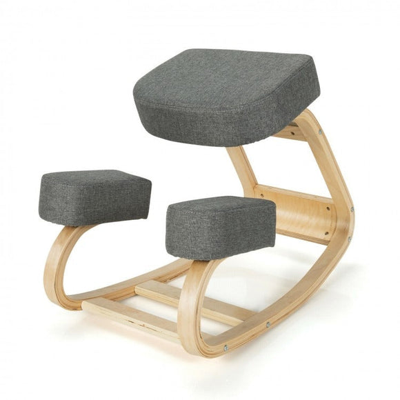Ergonomic Kneeling Chair Rocking Office Desk Stool Upright Posture, 330  capacity