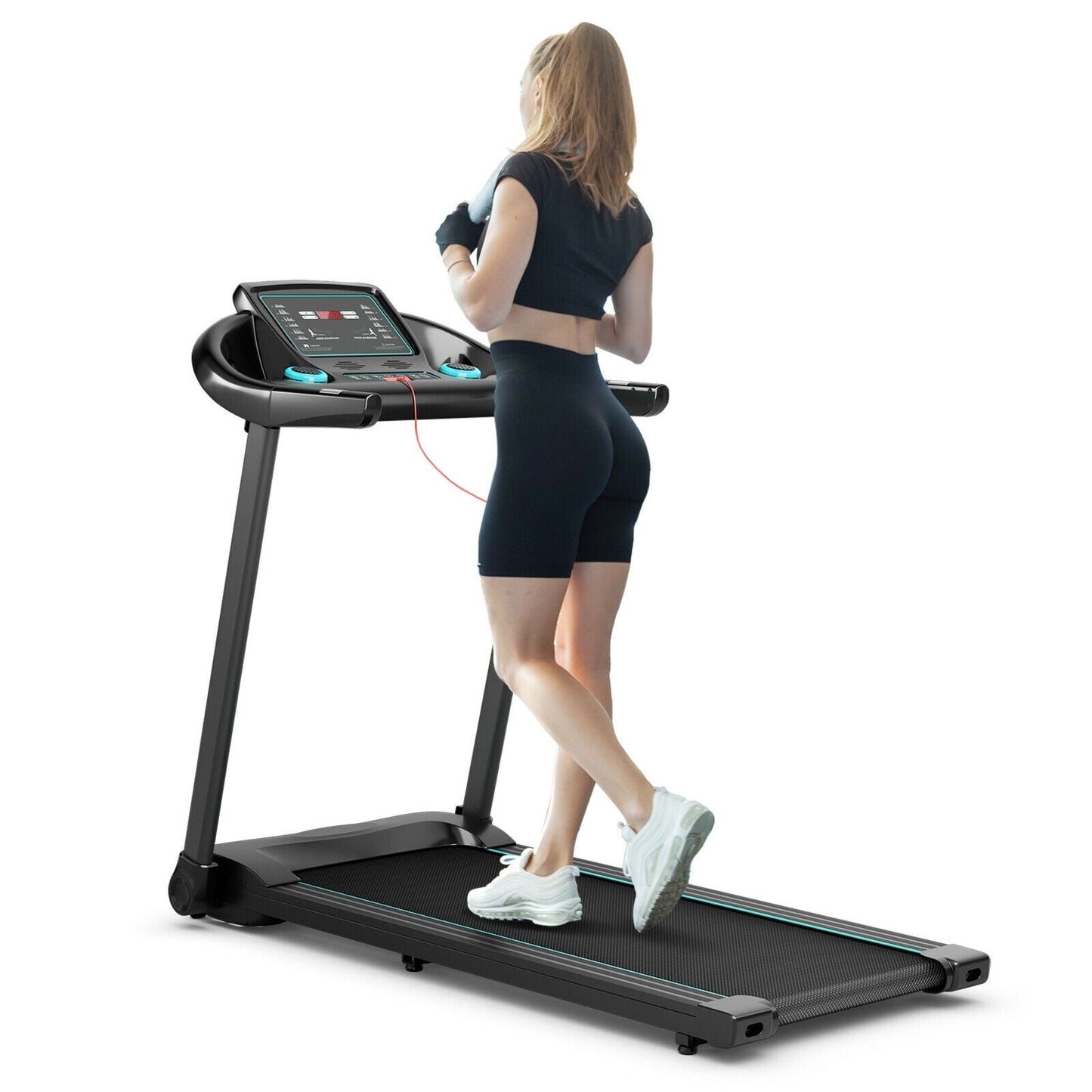 SPECIAL - 2.25HP Electric Running Machine Treadmill with APP Control-Blue (MAX-220lbs) (See Description)