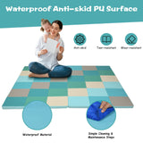 SPECIAL, 58 Inch Toddler Foam Play Mat Baby Folding Activity Floor Mat-Light Blue