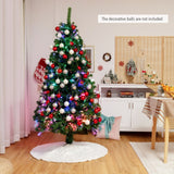 6 Feet Pre-lit Fiber Optic Artificial Christmas Tree with 617 Branch Tips